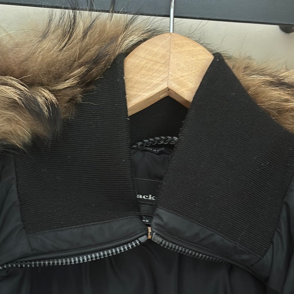 Mackage Women's Black Fur-Trimmed Jacket - Picture 4 of 14
